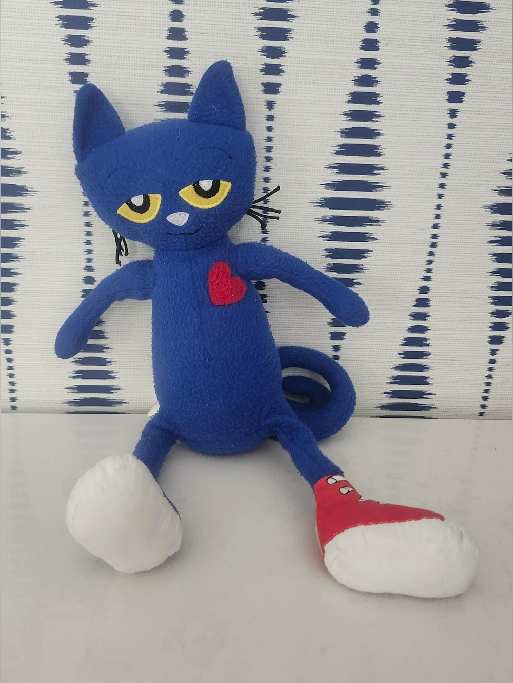 VTG Pete the Cat Doll 12” Blue Plush by Merrymakers 2010 Stuffed Animals
